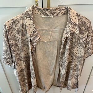 12th tribe men’s Button Down Tee shirt